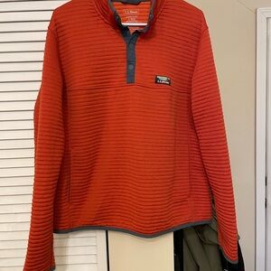 L.L. Bean Men's Red/ Burnt Orange  Sweater